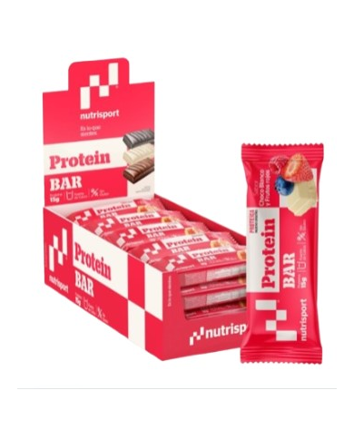 Barritas proteicas white choco y berries 44g nutri