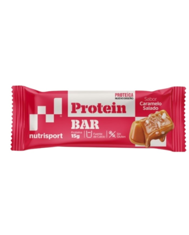 Barritas proteicas caramelo salado nutrisport