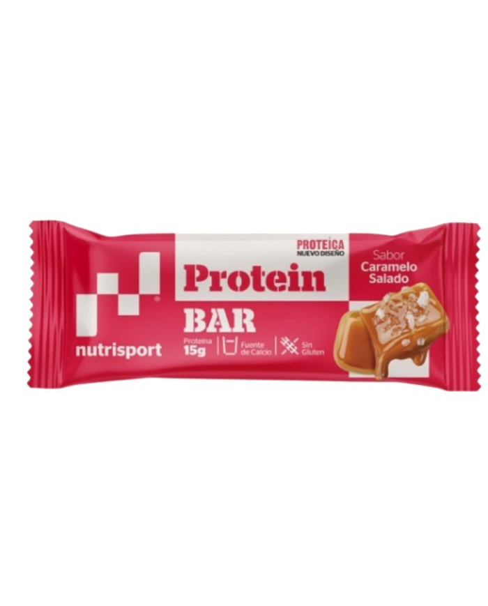Barritas proteicas caramelo salado nutrisport