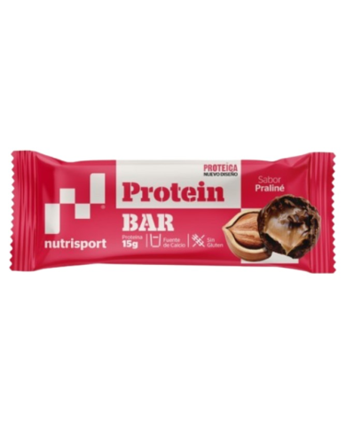 Barrita proteica avellana praline nutrisport