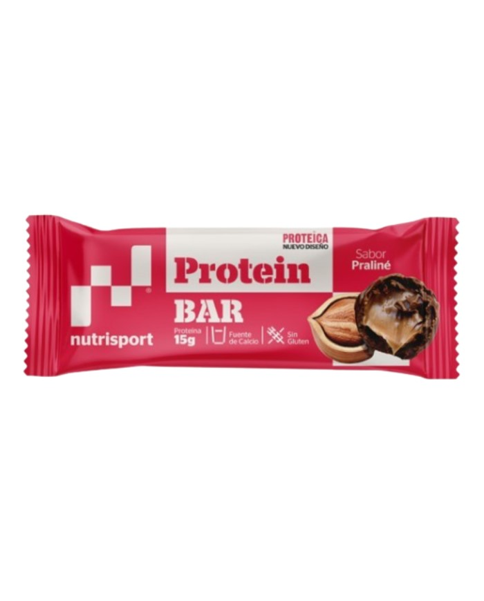 Barrita proteica avellana praline nutrisport