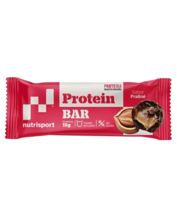 Barrita proteica avellana praline nutrisport