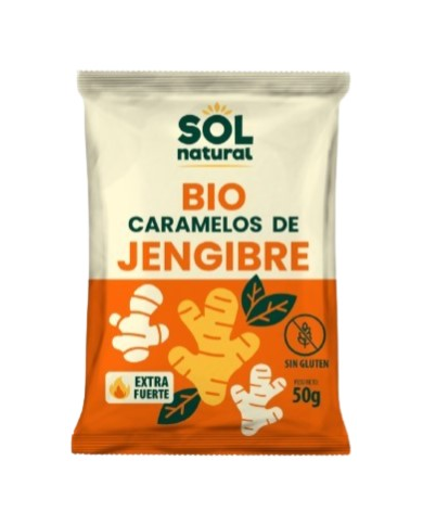 Caramelos jengibre 50g bio sol natural