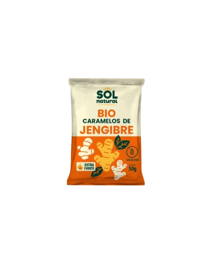 Caramelos jengibre 50g bio sol natural