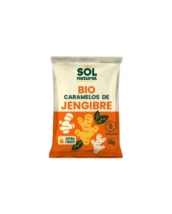 Caramelos jengibre 50g bio sol natural