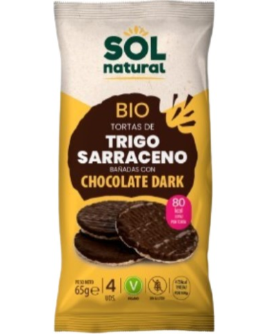 Tortas trigo sarraceno chocolate dark bio sol natu