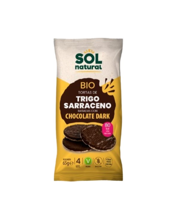 Tortas trigo sarraceno chocolate dark bio sol natu