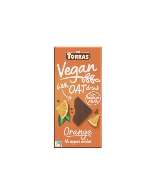 Chocolate avena naranja 100g torras