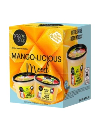 Set regalo mango licious exfoliante+ mousse organi