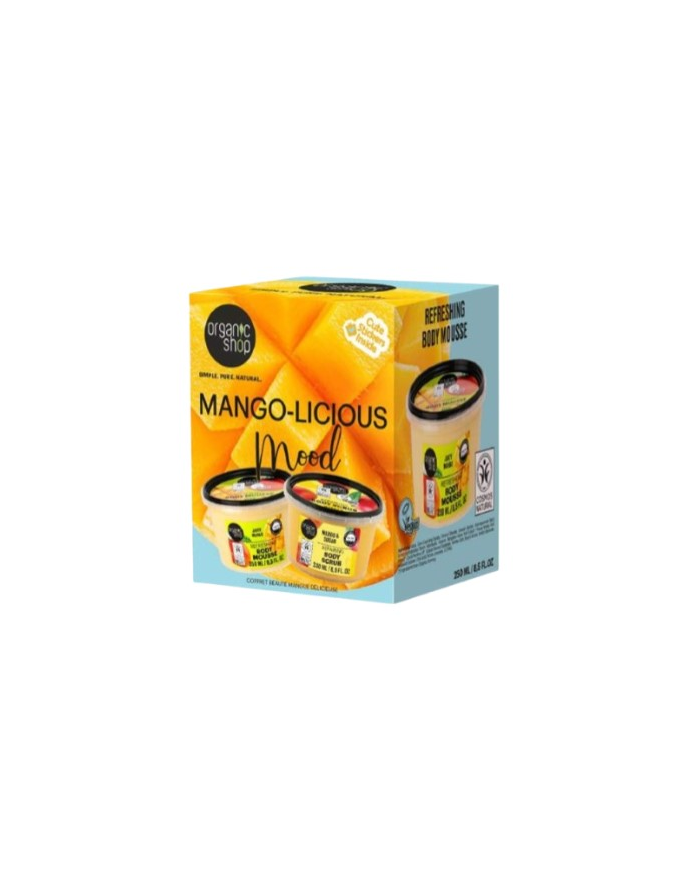 Set regalo mango licious exfoliante+ mousse organi