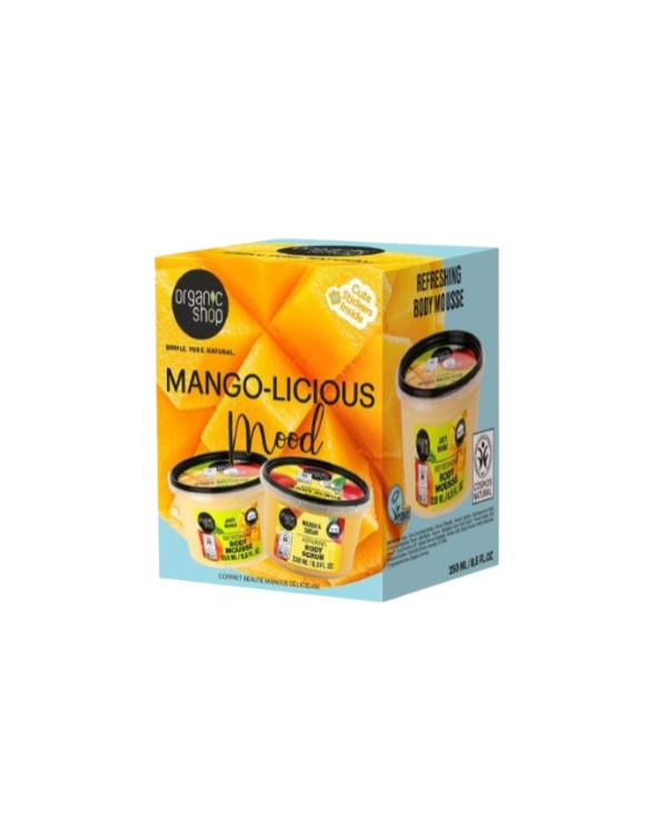 Set regalo mango licious exfoliante+ mousse organi