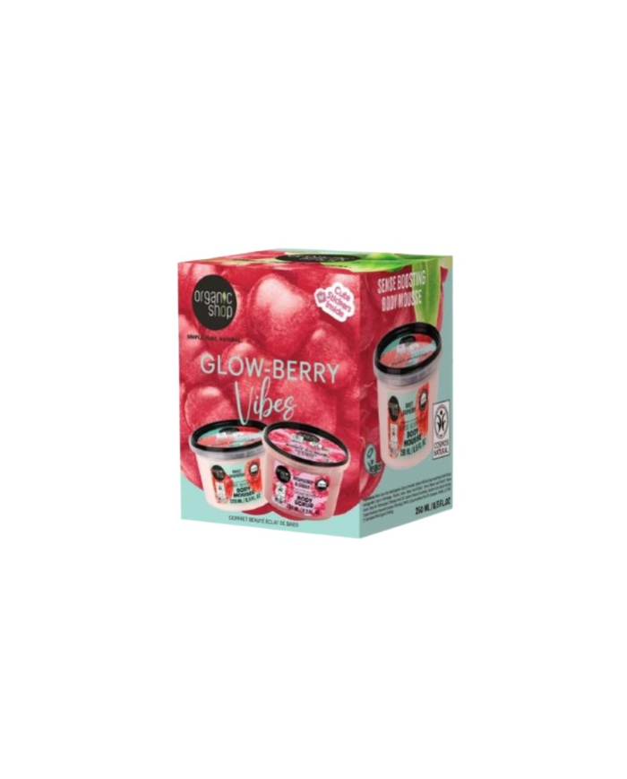 Set regalo glow berry vibes exfoliante+mousse corp