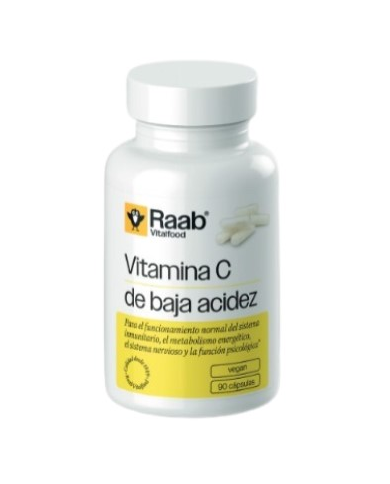 Vitamina c baja acidez 90 capsulas raab