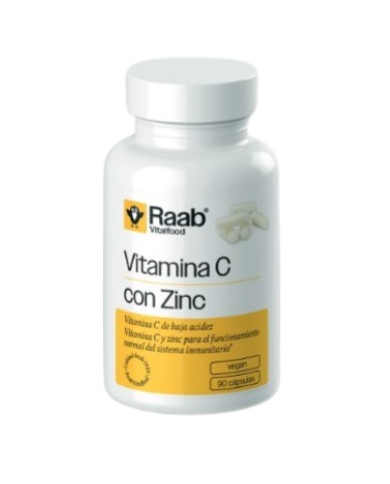 Vitamina c zinc 90 capsulas raab