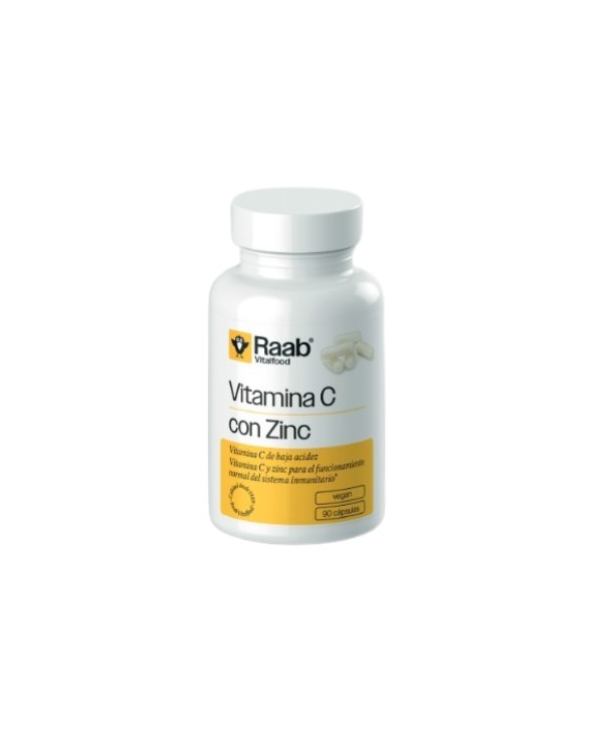 Vitamina c zinc 90 capsulas raab