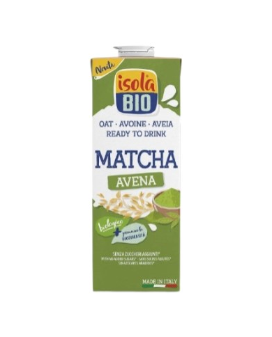 Bebida vegetal avena matcha 1l isola bio