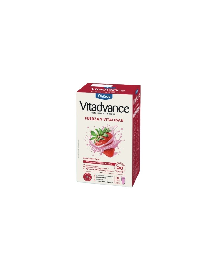 Batido fresa 320gr 10 sobres vitadvance