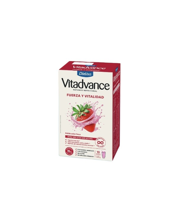 Batido fresa 320gr 10 sobres vitadvance