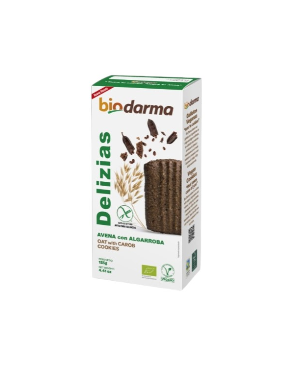 Delizias avena algarroba s/g 125g biodarma