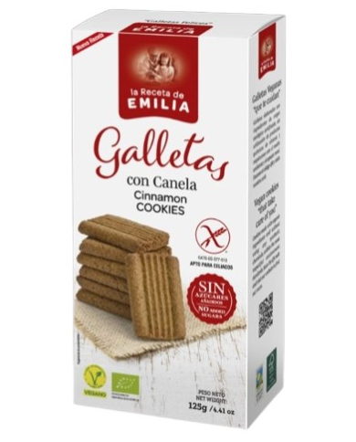 Galletas canela sin gluten 125g receta emilia