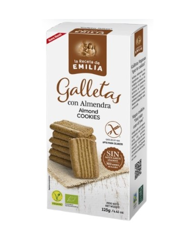 Galletas almendras sin gluten 125g receta emilia