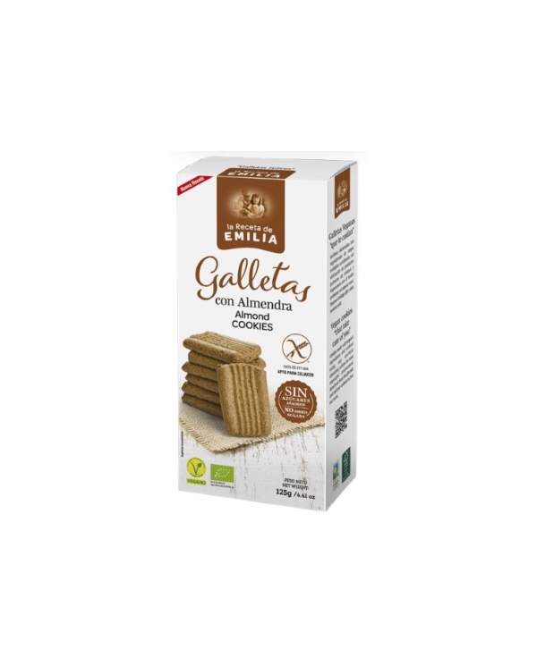 Galletas almendras sin gluten 125g receta emilia