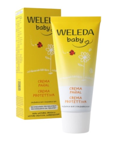 Crema pañal calendula bebe 75ml weleda