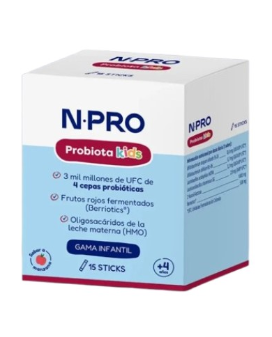 Probiota kids +4 años 15 sticks npro