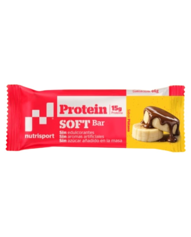 Barrita proteica platano 44gr nutrisport