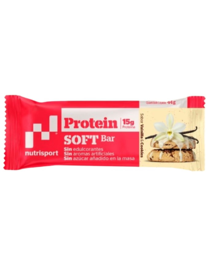 Barritas proteicas vainilla cookies 15gr nutrispor