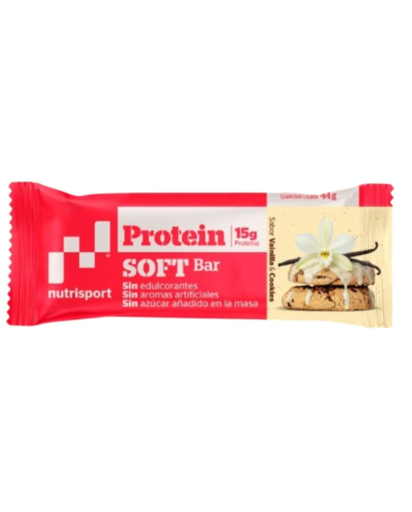 Barritas proteicas vainilla cookies 15gr nutrispor