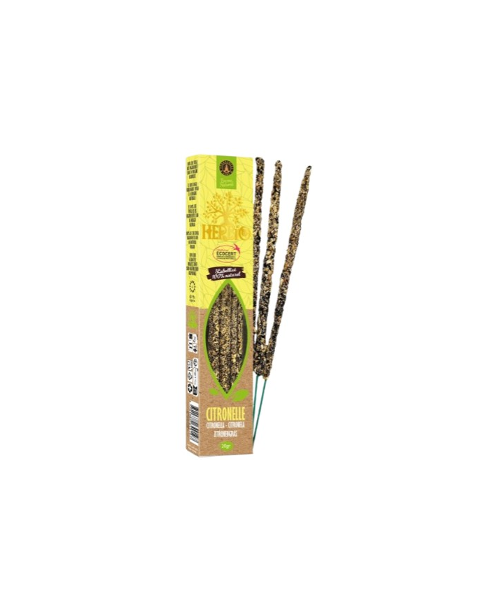 Incienso citronela herbio ecocert varillas 20g