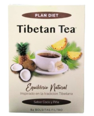 Tibetan tea coco piña 84 filtros plan diet