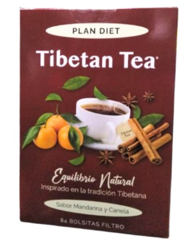 Tibetan tea mandarina canela 84 filtros plan diet