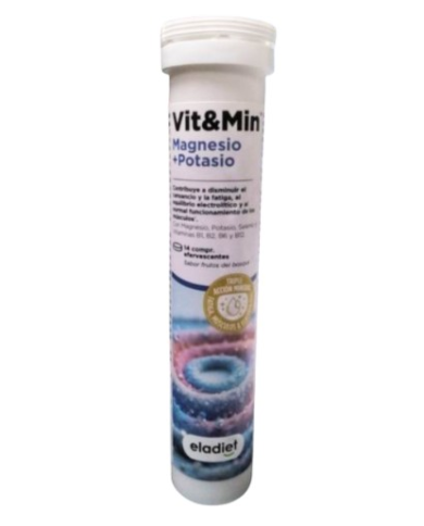 Vit min magnesio+potasio 14 comp eladiet