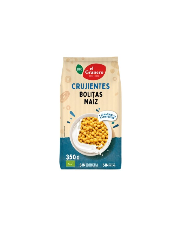 Bolitas de maiz miel 350g bio el granero