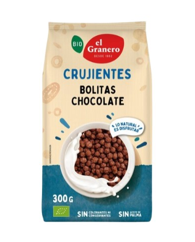 Bolitas cereales chocolate 300g bio el granero