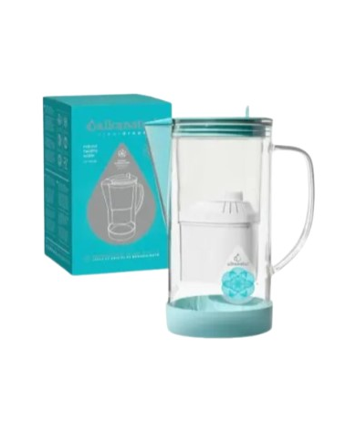 Jarra cristal clean drops filtro blanco alkanatur