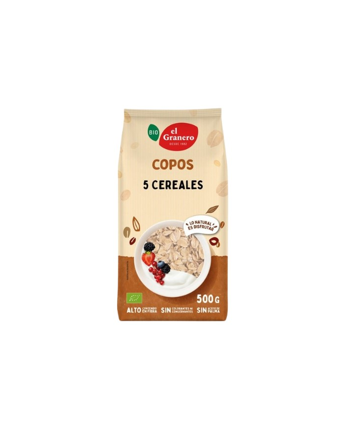 Copos 5 cereales 500gr bio el granero