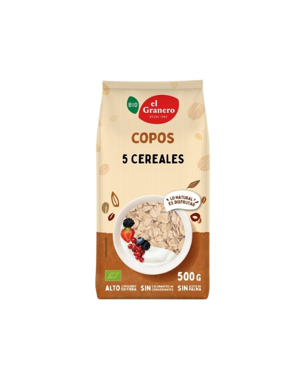 Copos 5 cereales 500gr bio el granero