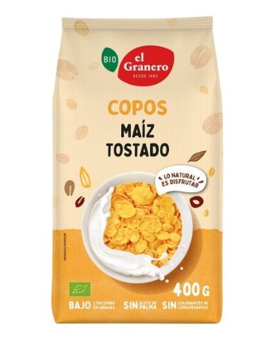 Copos maiz tostados 400gr el granero