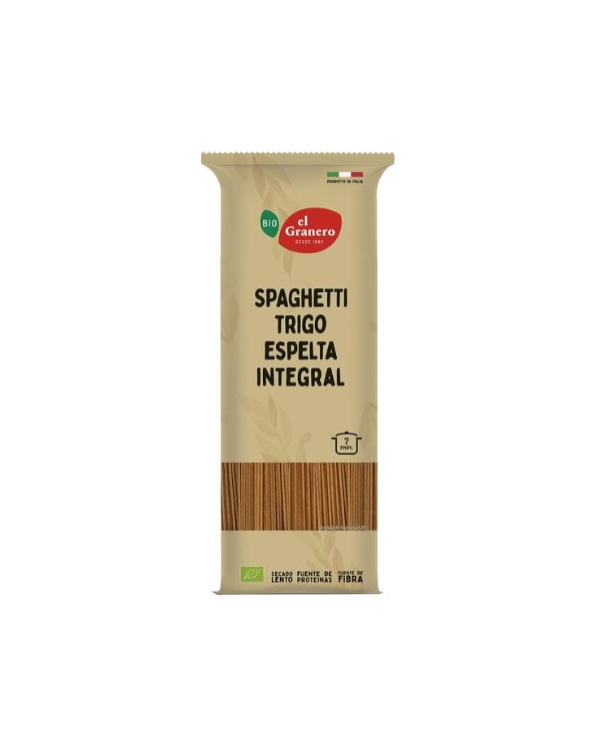 Espagueti espelta integral 500g bio el granero