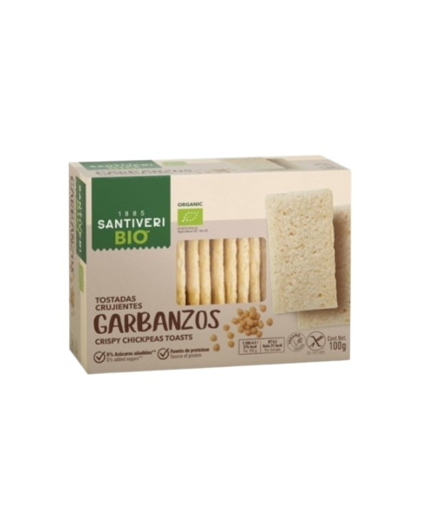 Tostadas garbanzos 100gr bio santiveri