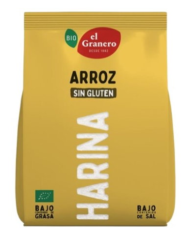 Harina arroz sin gluten 500gr bio granero