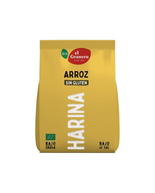 Harina arroz sin gluten 500gr bio granero