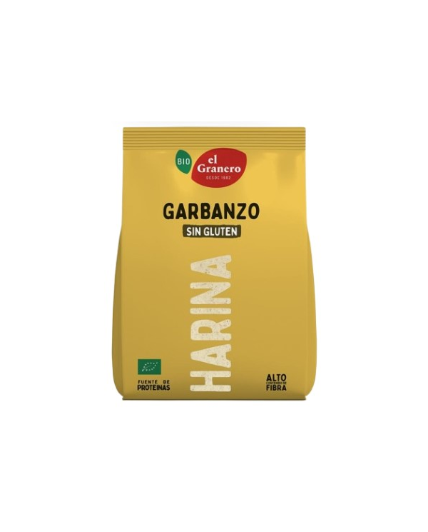 Harina garbanzos sin gluten 500gr bio el granero