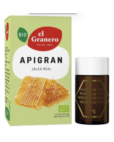 Jalea real apigran  20g bio  el granero