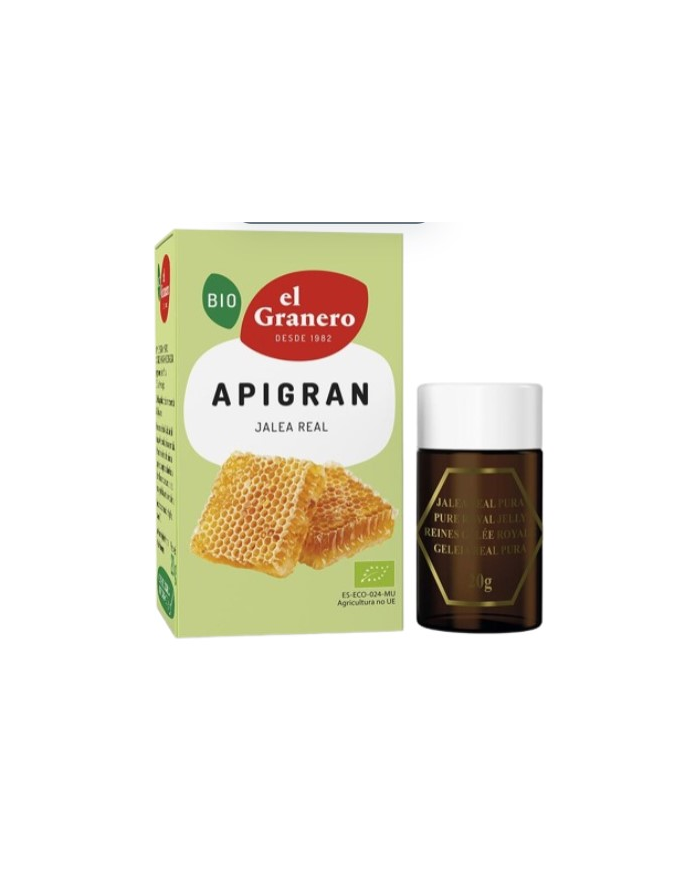 Jalea real apigran  20g bio  el granero