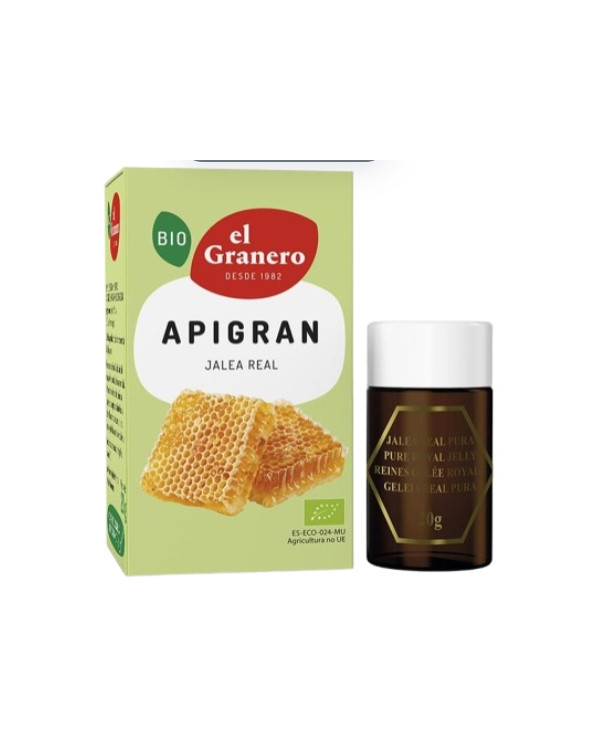 Jalea real apigran  20g bio  el granero