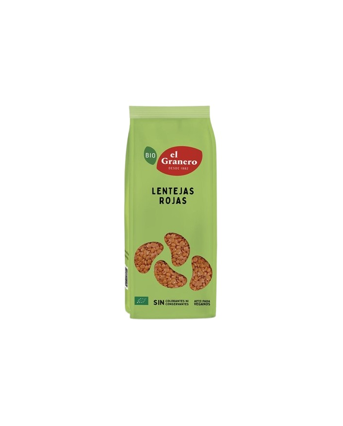 Lentejas rojas 500g bio el granero